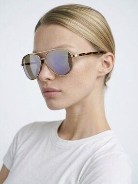 Perverse Rose gold Aviator mirrored Sunglasses